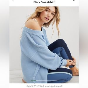 Aerie V Neck Sweatshirt